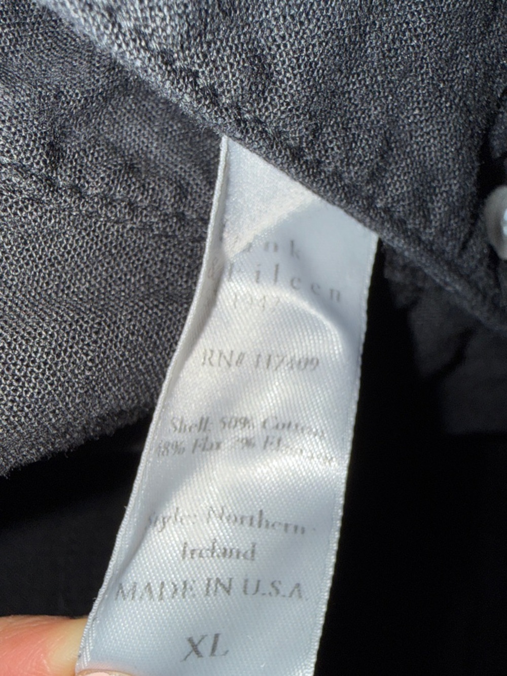 Frank and Eileen Black Northern Ireland Jumpsuit XL - Picture 6 of 8